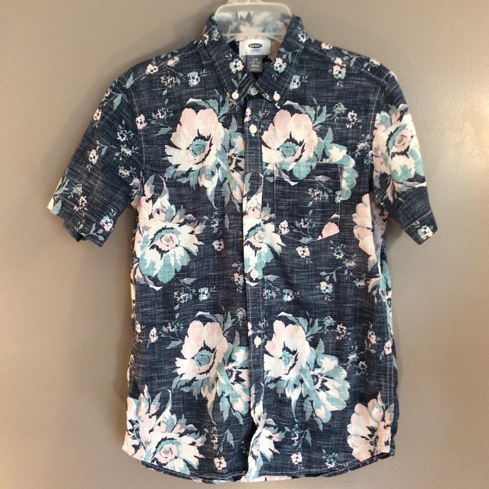 Old Navy button down floral shirt